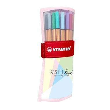 STABILO Rollerset Point 88 0.4mm 8825-09-01CH Pastellove 25 Stück