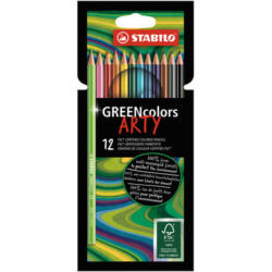 STABILO Farbstift ARTY 106019112 GREENcolors, 12 Stück