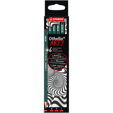 STABILO Bleistifte Othello Arty Soft 282/6-21-1-2 4B, 3B, 2B 6 Stück