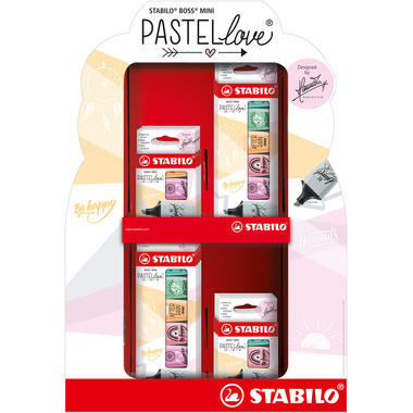 STABILO BOSS MINI Pastell 2.0 07/72-09 Display 72 Stk.