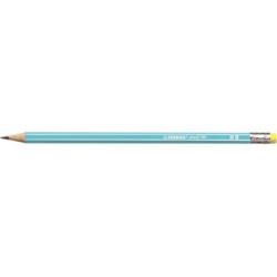 STABILO Bleistift 160 mit Gummi HB 2160/02HB hellblau