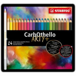 STABILO CarbOthello Cray. fusain past. 1424-6 24 couleurs