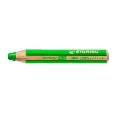 STABILO Crayon couleur Woody 3 in 1 880/533 vert foncé