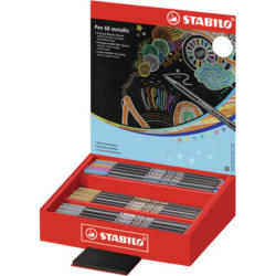 STABILO Penna Fibra 68 68/60-8-4 metallic ass. 60 pezzi
