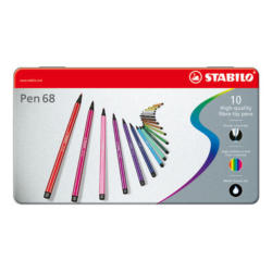 STABILO Stylo Fibre Pen 68 1mm 6810-6 10 couleurs