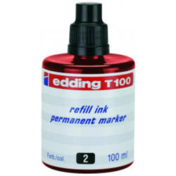 EDDING Encre 100ml T-100-2 rouge