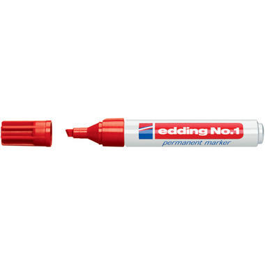 EDDING Permanent Marker No. 1 1-5mm 1-2 rosso
