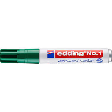 EDDING Permanent Marker No. 1 1-5mm 1-4 grün