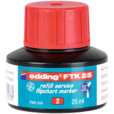 EDDING Nachfülltusche FTK25 25ml FTK-25-002 rot