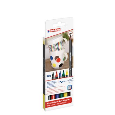 EDDING Porcellana Marker 4200 1-4mm 4200-E6-Fam 6 Family Colours