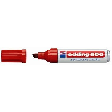 EDDING Marqueur permanent 500 2-7mm 500-2 rouge