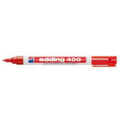 EDDING Marqeur permanent 400 1mm 400BLI-2 rouge Blister