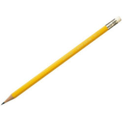 CARAN D'ACHE Crayon HB 351.272 jaune, avec gomme
