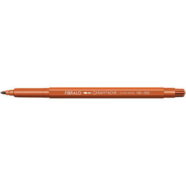 CARAN D'ACHE Penna fibra Fibralo 185.065 rosso/marrone