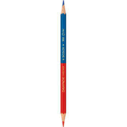 CARAN D'ACHE Crayon de couleur Bicolor 999.300 bleu/rouge