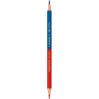CARAN D'ACHE Crayon de couleur Bicolor 999.300 bleu/rouge