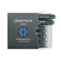 CARAN D'ACHE Tintenpatrone 8021.140 Idyllic Blue 6 Stück