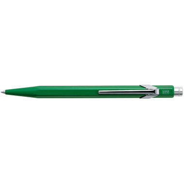 CARAN D'ACHE Kugelschreiber 849 Metall 849.210 grün, refill, Schrift blau