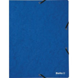 BIELLA Cartella con elastico A4 17840105U blu, 355gm2 200 fg.