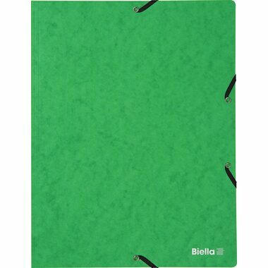 BIELLA Cartella con elastico A4 17840130U verde, 355gm2 200 fg.