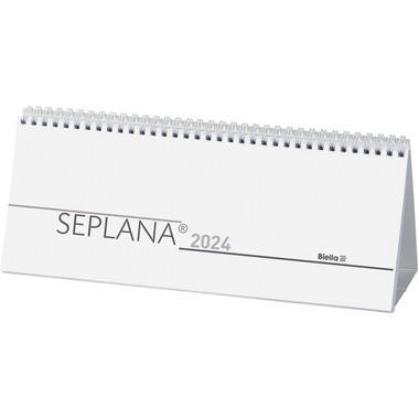 BIELLA Calendario Seplana Wire-O 2024 887371000024 1W/2S, 29,8x11,7cm, d/f/i/e