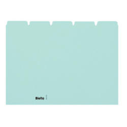 BIELLA Kartei-Leitkarten blanko A5 21055505U blau, 25-teilig