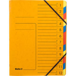 BIELLA Dossier de coll. TOP COLOR 5412945BIEU jaune, 12 x