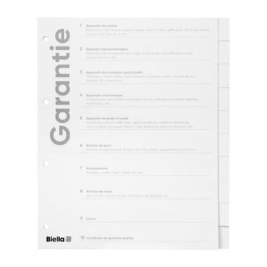 BIELLA Répertoires carton Expert A4 465021091U blanc, 10 pcs. garantie