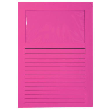 BIELLA Fenstermappe Evergreen A4 5010840BIEU rosa 10 Stück