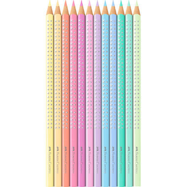 FABER-CASTELL Crayon Sparkle 201910 12 couleurs, pastel
