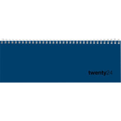 BIELLA Pultkal. Colorful Wire-O 2024 888377050024 blau, 1W/1S, 29.7x10.5cm