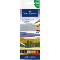 FABER-CASTELL Goldfaber Dual Marker 164521 Toskana, 6 colori