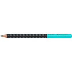FABER-CASTELL Crayon Jumbo Grip 511912 Two Tone noir/turquoise