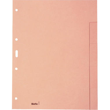 BIELLA Répert. carton brun claire A4 19640500U 5 pcs., en blanc, 4 trous