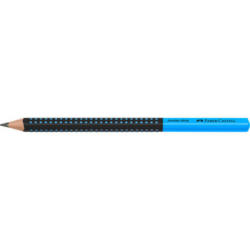FABER-CASTELL Bleistift Jumbo Grip HB 511910 Two Tone schwarz/blau