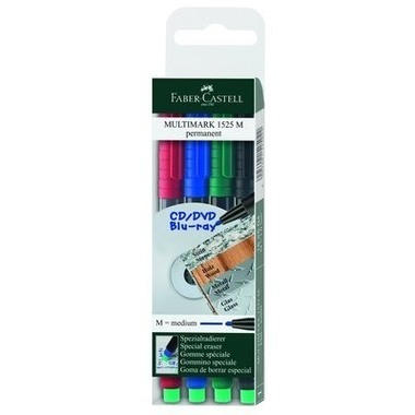 FABER-CASTELL OHP MULTIMARK M 152504 4-colori ass. permanent