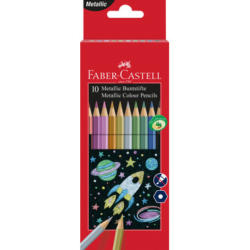 FABER-CASTELL Classic Colour Hexagonal 201583 10x, crayons hexagonal
