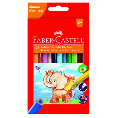 FABER-CASTELL Crayon Jumbo triangulaires 116524 24 pcs., 5,4mm