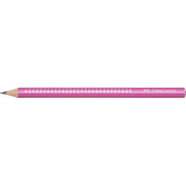 FABER-CASTELL Bleistift Jumbo Sparkle B 111612 pink
