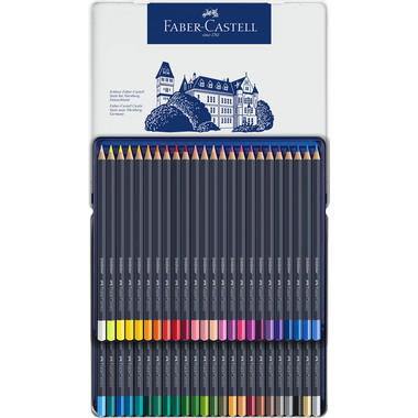FABER-CASTELL Goldfaber crayon de couleur 114748 boîte métal à 48 pcs.