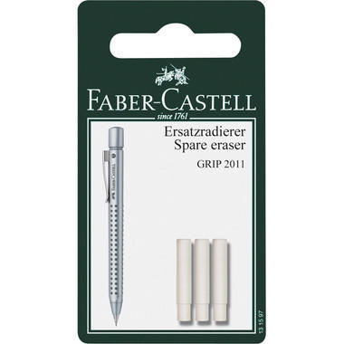 FABER-CASTELL Gomma cance. 131597 Grip 2011 3 pezzi