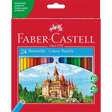 FABER-CASTELL Crayon de couleur Classic 120124 24 couleurs ass.