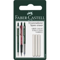 FABER-CASTELL Gomma cance. 131596 Grip 1345/1347 3 pezzi