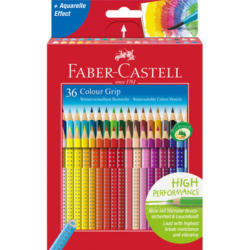 FABER-CASTELL Crayon de couleur Colour Grip 112442 36 pcs, étui