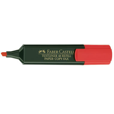 FABER-CASTELL Textmarker TL 48 1-5mm 154821 rosso