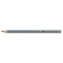 FABER-CASTELL Crayon graphite Jumbo GRIP B 111900 triang., argent
