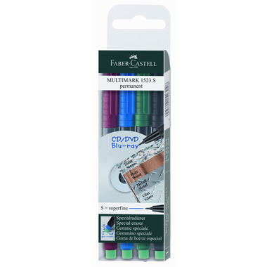 FABER-CASTELL OHP MULTIMARK S 152304 4-couleurs ass. permanent