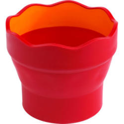 FABER-CASTELL Tazza di acqua CLIC & GO 181517 rosso, per pennello