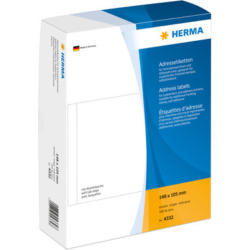 HERMA Etiquettes adress. 148x105mm 4332 blanc, non-perm. 500 pcs.