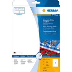 HERMA Etichette foglia 210x297mm 4584 bianco,PP mat 10 pz./10 fogli
